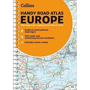 Collins Handy Road Atlas Europe. 6 Revised edition, Spiral Bound - Collins Maps imagine