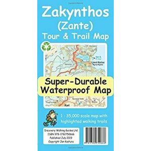Zakynthos (Zante) Tour & Trail Map, Sheet Map - Jan Kostura imagine
