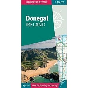 Donegal Ireland. Xploreit County Map, Sheet Map - Mike Meagher imagine