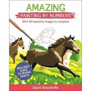 Amazing Painting by Numbers: With 30 Beautiful Images to Complete. Includes Guide to Mixing Paints, Paperback - David Woodroffe imagine