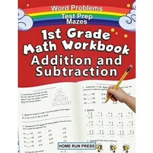 1st Grade Math Workbook Addition and Subtraction: Grade 1 Workbooks, Math Books for 1st Graders, Ages 4-8, Paperback - LLC Home Run Press imagine