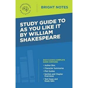 Study Guide to As You Like It by William Shakespeare, Paperback - *** imagine