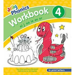 Jolly Phonics Workbook 4: In Print Letters (American English Edition), Paperback - Sue Lloyd imagine