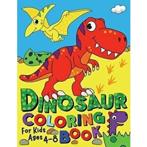 Dinosaur Coloring Book for Kids ages 4-8, Paperback - Silly Bear imagine