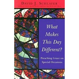 What Makes This Day Different?, Paperback - David J. Schlafer imagine