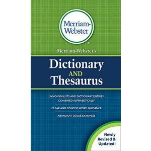 Merriam-Webster's Dictionary and Thesaurus, Paperback - *** imagine