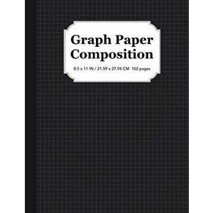 Graph Paper Composition Notebook: Quad Ruled 5x5, Grid Paper for Students in Math and Science, Paperback - Math Wizo imagine
