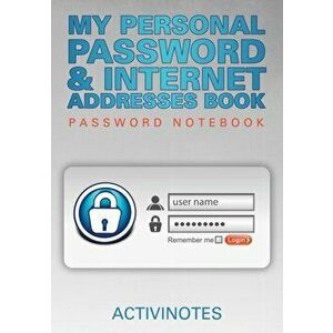 My Personal Password & Internet Addresses Book - Password Notebook, Paperback - *** imagine