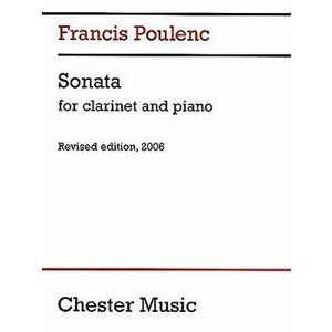 Sonata for Clarinet and Piano: Revised Edition, 2006, Paperback - Francis Poulenc imagine