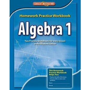Algebra 1, Homework Practice Workbook, Paperback - *** imagine