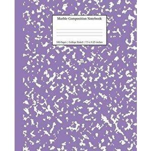 Marble Composition Notebook College Ruled: Lavender Marble Notebooks, School Supplies, Notebooks for School, Paperback - *** imagine