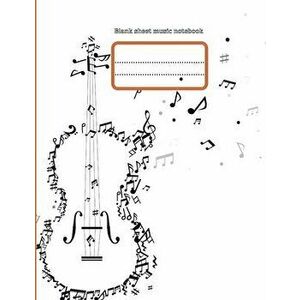 Blank sheet music notebook, Paperback - Mario M'Bloom imagine