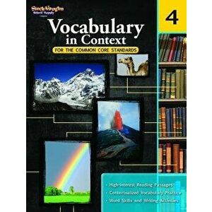 Vocabulary in Context for the Common Core Standards: Reproducible Grade 4, Paperback - *** imagine