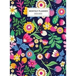 2022-2023 Monthly Planner: Large Two Year Planner with Floral Cover 24 Months Planner Jan 2022 - Dec 2023 Two Year Planner - Monthly Planner imagine