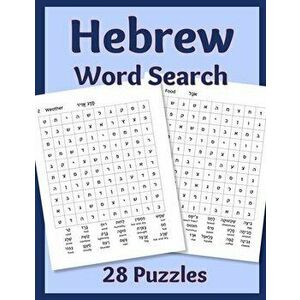 Hebrew Word Search: 28 Puzzles, Paperback - Sharon Asher imagine