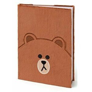 Line Friends Plush Notebook (Brown), Hardcover - *** imagine