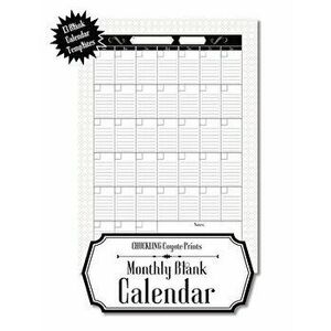 Monthly Blank Calendar: 8.5x11 Undated Calendar Fillable Templates for Office, School or Home, Sun-Sat, Pages For Notes And To-Do Agenda - *** imagine