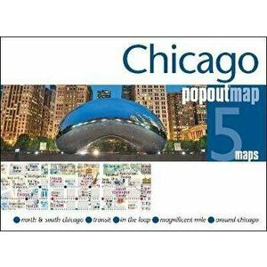 Chicago PopOut Map, Sheet Map - PopOut Maps imagine