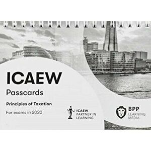 ICAEW Principles of Taxation. Passcards, Spiral Bound - BPP Learning Media imagine