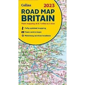 2023 Collins Road Map of Britain. Folded Road Map, New ed, Sheet Map - Collins Maps imagine