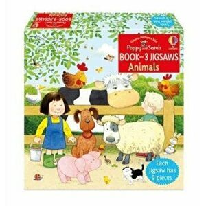 Poppy and Sam's Book and 3 Jigsaws: Animals, Paperback - Heather Amery imagine