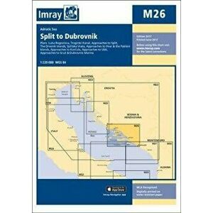Imray Chart M26. Split to Dubrovnik, New ed, Sheet Map - Imray imagine