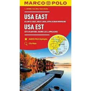 USA East Marco Polo Map. Atlantic Coast, Great Lakes and Appalachian Mountains, Sheet Map - Marco Polo imagine