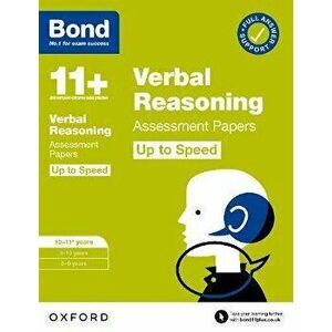 Bond 11+: Bond 11+ Verbal Reasoning Up to Speed Assessment Papers with Answer Support 10-11 years. 1, Paperback - Frances Down imagine