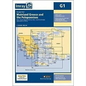 Imray Chart G1. Mainland Greece and the Peloponnisos, New ed, Sheet Map - Imray imagine