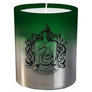Harry Potter: Slytherin Large Glass Candle - Insight Editions imagine