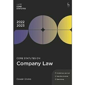 Core Statutes on Company Law 2022-23. 7 ed, Paperback - Cowan Ervine imagine