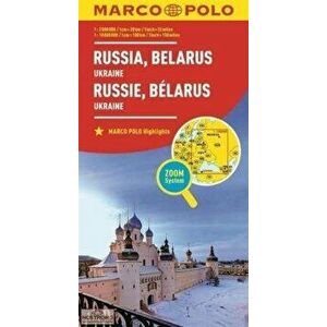 Russia and Belarus Marco Polo Map. Also shows Ukraine, Sheet Map - Marco Polo imagine