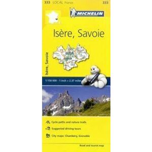 Isere, Savoie - Michelin Local Map 333. Map, 15 ed, Sheet Map - *** imagine
