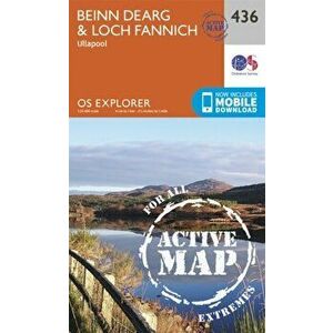Beinn Dearg and Loch Fannich. September 2015 ed, Sheet Map - Ordnance Survey imagine