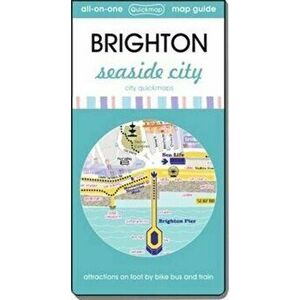 Brighton seaside city. Map guide of What to see & How to get there, 3 New edition, Sheet Map - *** imagine