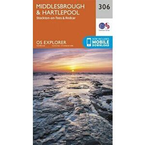 Middlesbrough and Hartlepool, Stockton-on-Tees and Redcar. September 2015 ed, Sheet Map - Ordnance Survey imagine