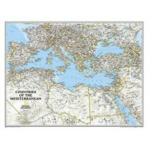 Mediterranean Region Classic, Tubed. Wall Maps - Countries & Regions, 2016th ed., Sheet Map - National Geographic Maps imagine