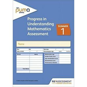 New PUMA Test 1, Summer PK10 (Progress in Understanding Mathematics Assessment) - Caroline Cooke imagine