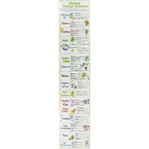 Natural Cleaning Solutions Chart - Liz Cook imagine