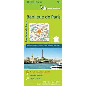 BANLIEUE DE PARIS 2021 (Outskirts of Paris) - Michelin Zoom Map 101. Map, 15 ed, Sheet Map - *** imagine