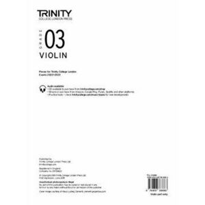 Trinity College London Violin Exam Pieces 2020-2023: Grade 3 (part only), Sheet Map - Trinity College London imagine