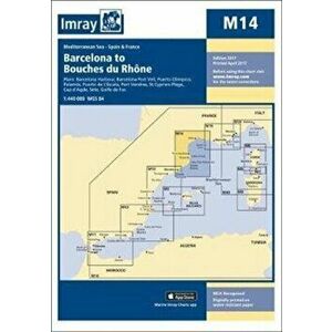 Imray Chart M14. Barcelona to Bouches Du Rhone, New ed, Sheet Map - Imray imagine