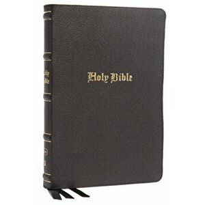 KJV, Thinline Bible, Large Print, Genuine Leather, Black, Red Letter, Comfort Print. Holy Bible, King James Version - Thomas Nelson imagine