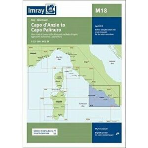 Imray Chart M18. Capo d'Anzio to Capo Palinuro, New ed, Sheet Map - Imray imagine