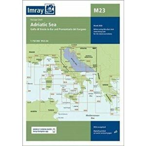 9781846236433. Golfo di Trieste to Bar and Promontorio del Gargano, New ed, Sheet Map - Imray imagine