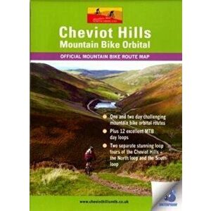 Cheviot Hills Mountain Bike Orbital Map. Waterproof Route Map, Sheet Map - Ted Liddle imagine