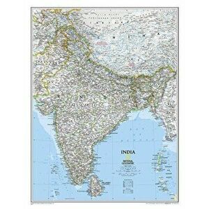 India Classic, Tubed. Wall Maps Countries & Regions, 2016th ed., Sheet Map - National Geographic Maps imagine