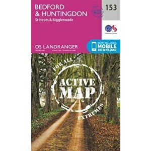 Bedford, Huntingdon, St. Neots & Biggleswade. February 2016 ed, Sheet Map - Ordnance Survey imagine