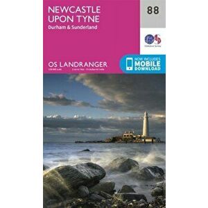 Newcastle Upon Tyne, Durham & Sunderland. February 2016 ed, Sheet Map - Ordnance Survey imagine