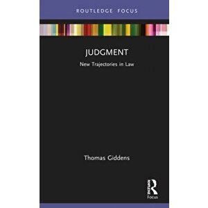 Judgment. New Trajectories in Law, Hardback - *** imagine